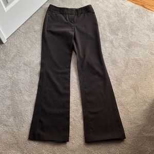 Black with red pin stripes